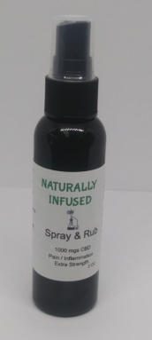 Spray & Rub 1000mgs CBD 2 ounce